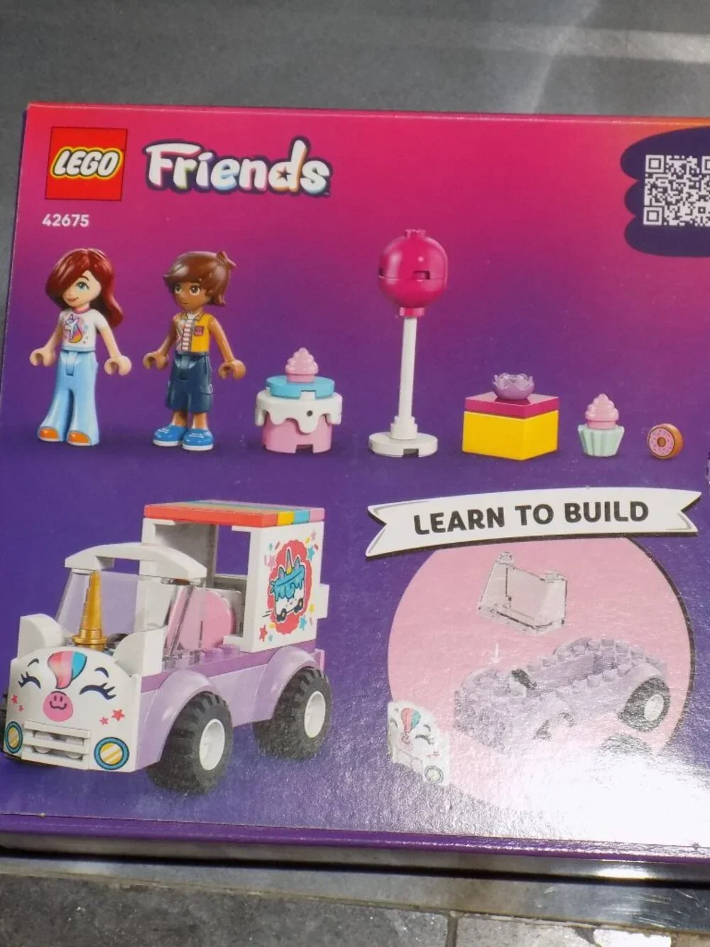 LEGO Friends 42675 Unicorn Cake Delivery Car Building Toy Kid Gift Brand New